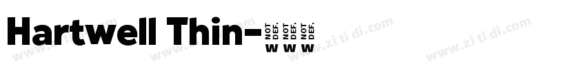 Hartwell Thin字体转换